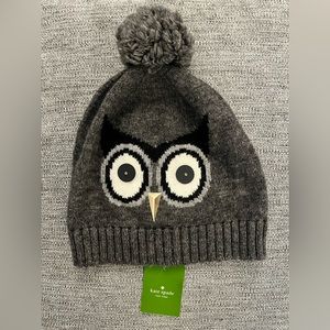 Kate Spade Owl Pom Hat (NWT)